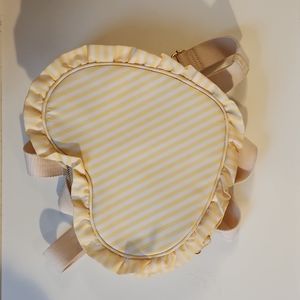 Stoney Clover Lane Yellow Striped Heart Backpack